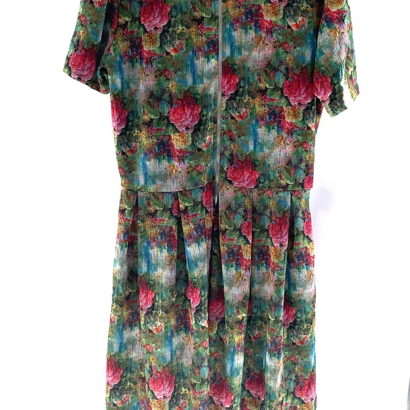 Watercolor Floral 2XL LuLaRoe Amelia Dress - Picture 3 of 7
